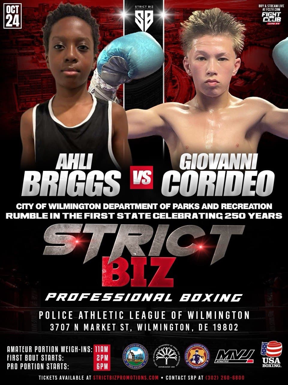 Giovanni Corideo vs Ahil Briggs
