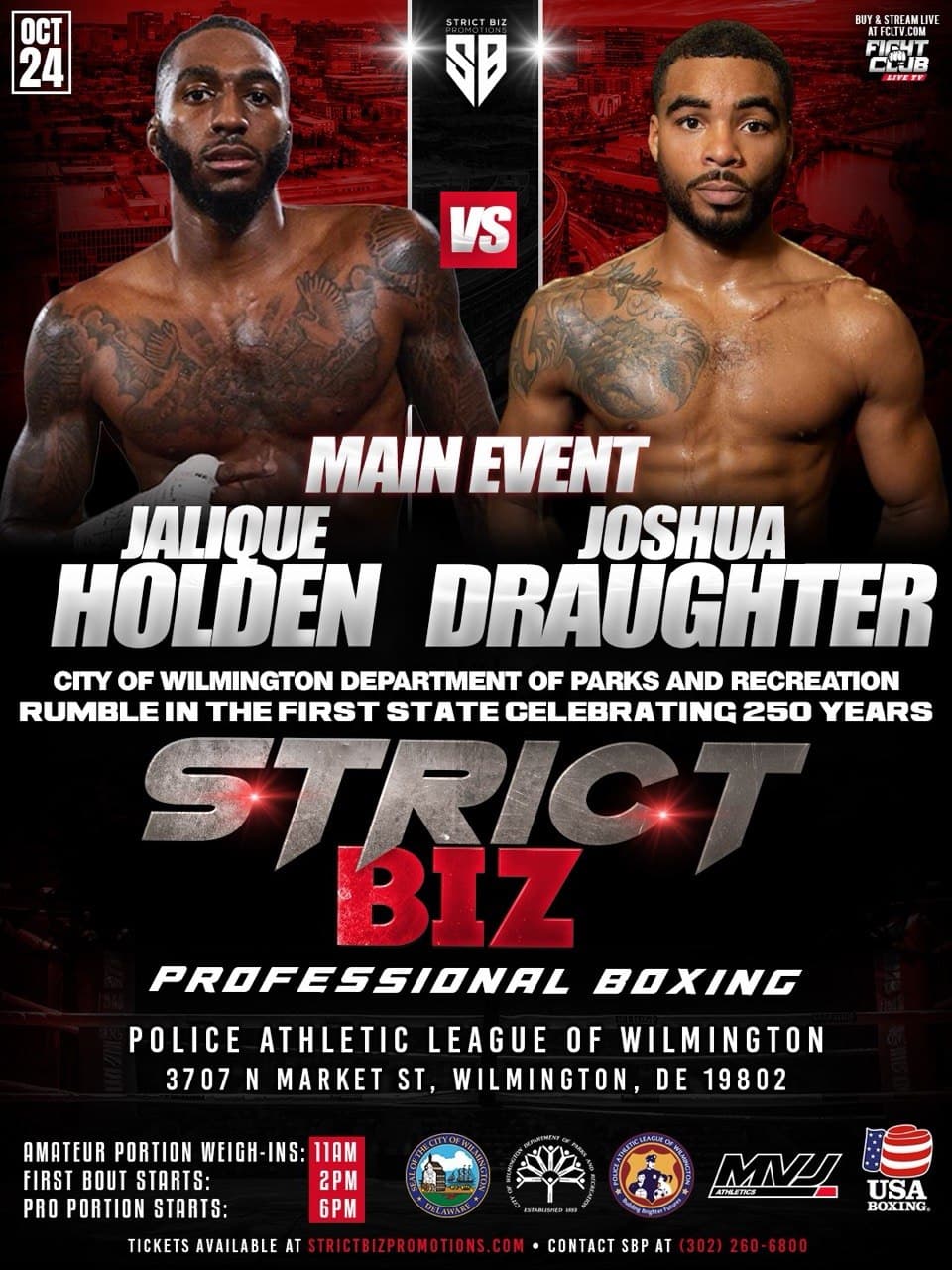 Jalique Holden vs Joshua Draughter