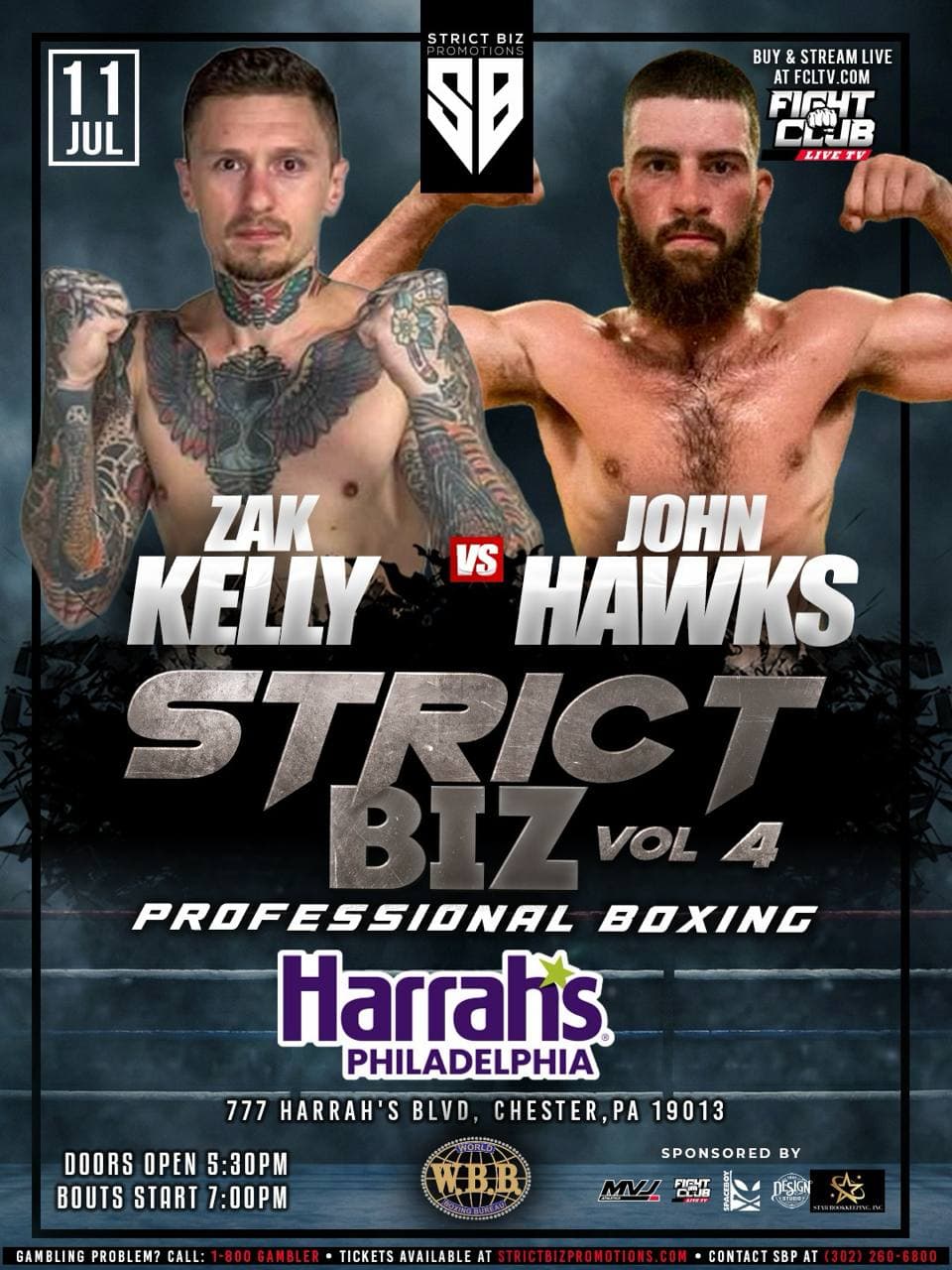 Zak Kelly vs John Hawks