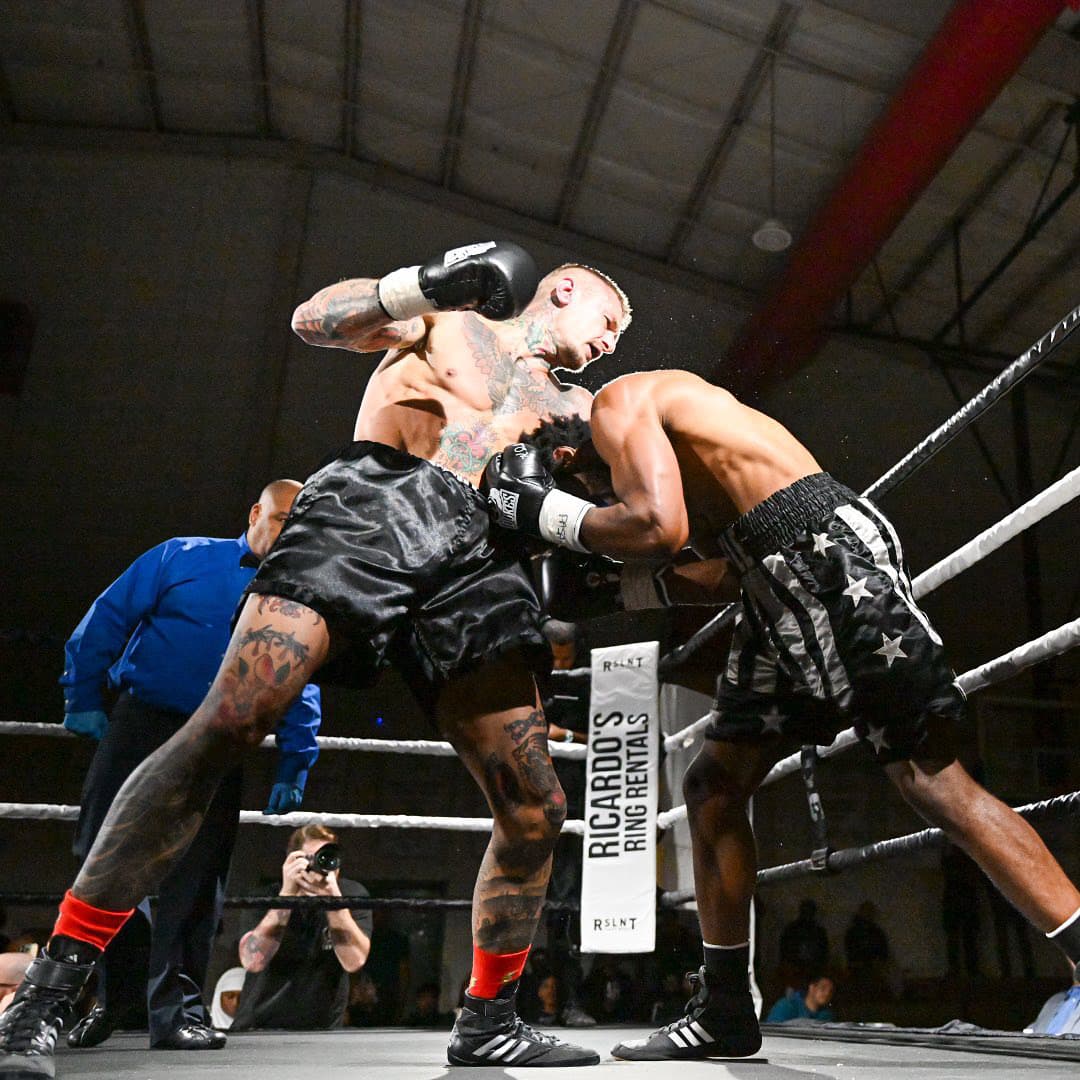 Adam Crist, Ring announcer energizing the crowd at Harrah’s Chester boxing near Philadelphia, Nov 1, 2025