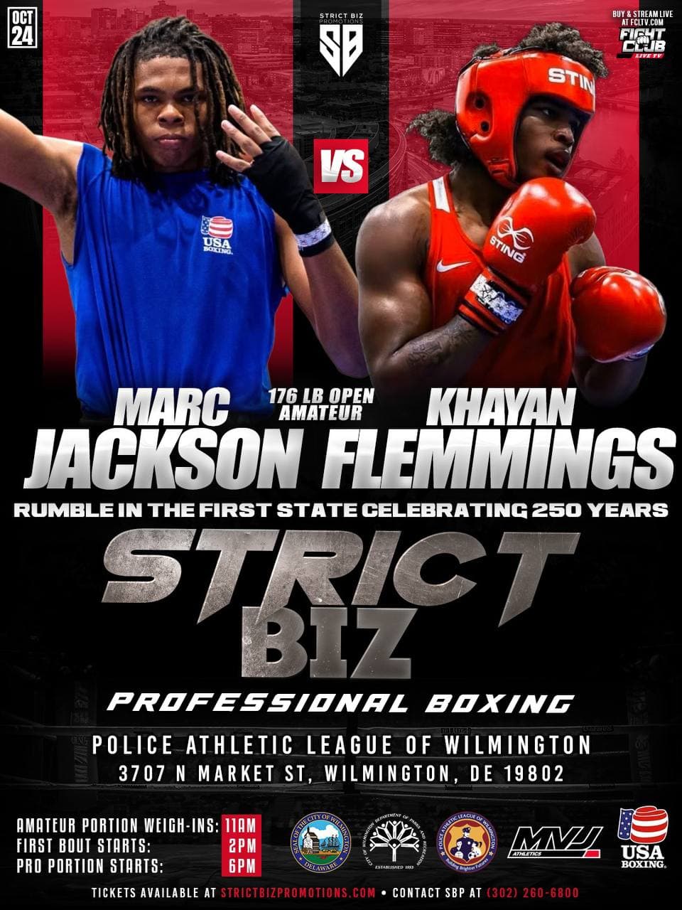 Marc Jackson vs Khayan Flemmings