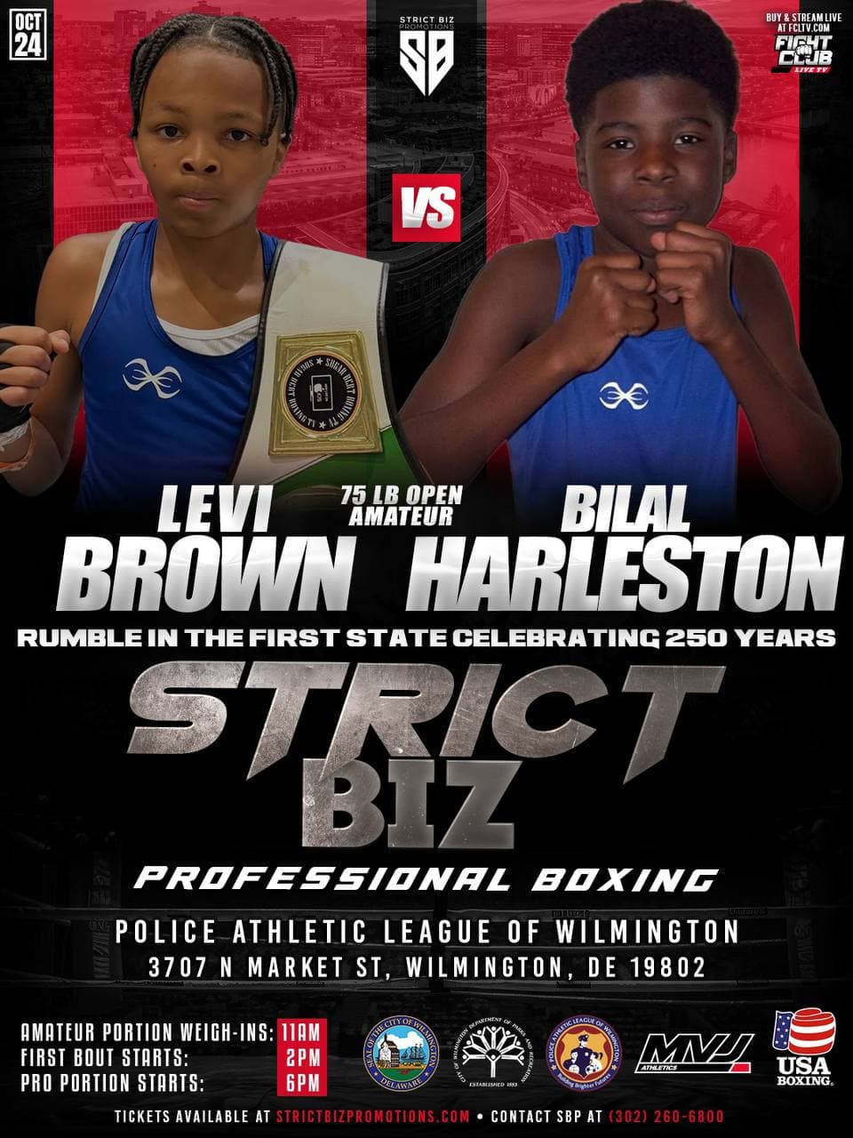 Levi Brown vs Bilal Harleston
